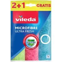 Bayeta Microfibra Ultrafresh Vileda, Pack 2+1 Ud