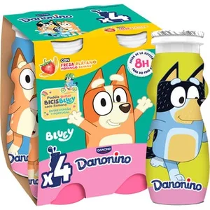 Petit Sabor Fresa y Plátano Danone Danonino sin Gluten Pack de 4 Unidades de 100 G.