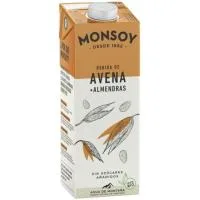 Bebida de Avena y Almendra Monsoy, Brik 1 Litro