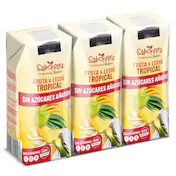 Bebida de Fruta y Leche Tropical sin Azúcar Añadido Dia Saborfera 3 X 330 Ml