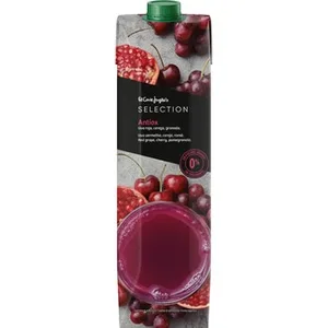 Bebida de Zumo Antiox Uva Roja, Cereza, Granada a Partir de Concentrado sin Azúcar Añadido  el Corte Ingles Selection 1 L