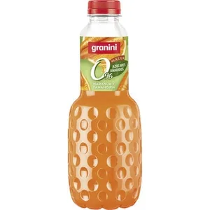 Bebida de Zumo de Naranja y Zanahoria 0% Azúcares Añadidos con Vitaminas A, C, D y e  Granini 1 L