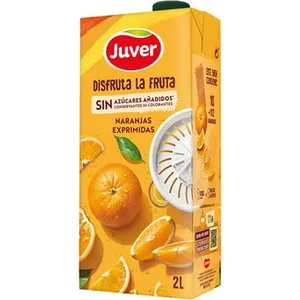 Bebida de Zumo de Naranjas Exprimidas sin Azúcares Añadidos  Juver Disfruta 2 L