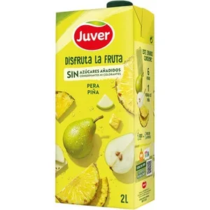 Bebida de Zumo de Pera y Piña a Partir de Concentrado sin Azúcares Añadidos Juver Disfruta