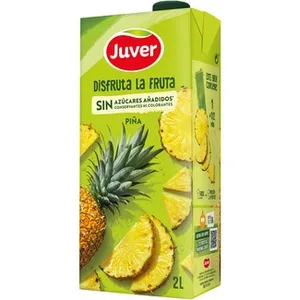 Bebida de Zumo de Piña a Partir de Concentrado sin Azúcares Añadidos  Juver Disfruta 2 L