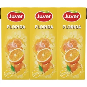Bebida de Zumo Florida de Naranja y Mandarina Pack 3 Juver
