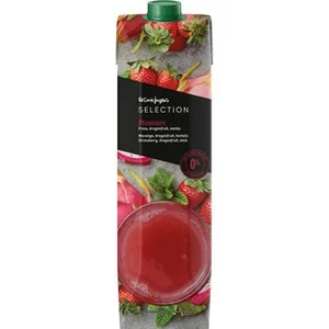 Bebida de Zumo Pleasure de Fresa, Fruta del Dragón y Menta  el Corte Ingles Selection 1 L
