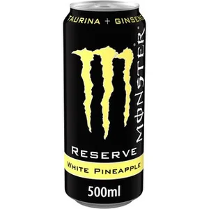 Bebida Energética con Taurina y Ginseng Reserve Sabor Piña Blanca  Monster Energy 50 CL