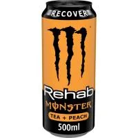 Bebida Energética Rehab Melocotón Monster, Lata 50 Cl