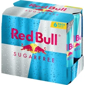 Bebida Energética Sugar Free Pack 6  RED Bull 25 CL