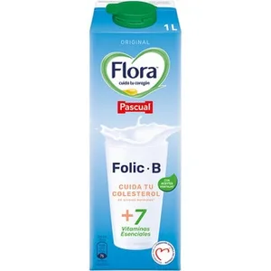 Bebida Láctea Original Elaborada con Leche Desnatada y Aceites Vegetales Flora Folic B