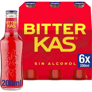 Bebida Refrescante Amarga de Extractos de Plantas con Azúcar y Edulcorante Pack 6 (envase de Vidrio) Bitter KAS 20 CL