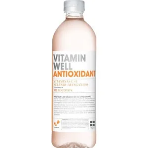 Bebida Refrescante con Vitaminas y Minerales Antioxidant Sabor Melocotón Vitamin Well