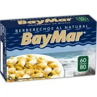 Berberechos 60/80 al Natural Baymar, Lata 63 G