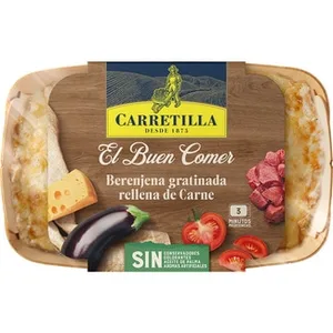 Berenjena Gratinada Rellena de Carne el Buen Comer  Carretilla 350 G