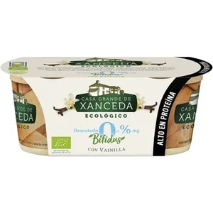 Bífidus con Vainilla Desnatado 0,3 M.g. sin Gluten Ecológico Pack 2 Casa Grande de Xanceda