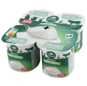 Bífidus Natural Carrefour Classic Pack de 4 Unidades de 125 G