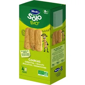 Bio Cookies Ecológicas sin Aceite de Palma4 Envases Individuales desde 8 Meses  Hero Solo 160 G