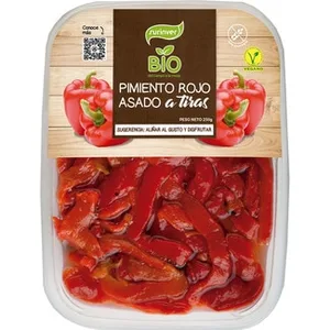 Bio Pimiento Rojo en Tiras Asado Ecológico y sin Gluten Surinver