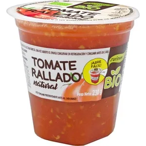 Bio Tomate Natural Rallado Ecológico y sin Gluten  Surinver 230 G