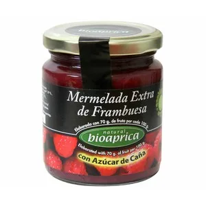 Biojam Aberos Mermelada de Frambuesa con Azúcar de Caña, Ecològico Bioaprica 275 G.