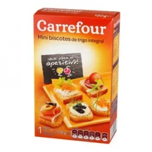 Biscottes Mini Integrales Carrefour 120 G.