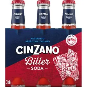Bitter con Alcohol Soda Pack de 3 3 X 0,2 L