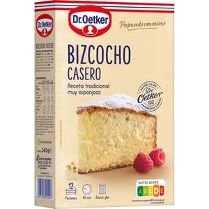 Bizcocho Casero Receta Tradicional Muy Esponjosa 12 Porciones  Dr.oetker 340 G