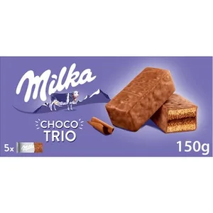 Bizcocho de Chocolate 5 Unidades  Milka 50 G