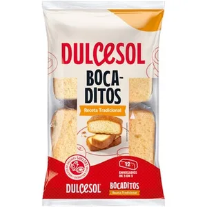 Bizcocho sin Aceite de Palma 12 Unidades 18 Unidades Dulcesol
