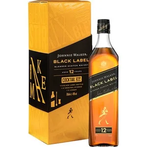 Black Label Whisky Blended Escocés 12 Años + Kit para Cocktail Johnnie Walker