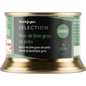 Bloc de Foie Gras de Pato Trufado sin Gluten  el Corte Ingles Selection 130 G