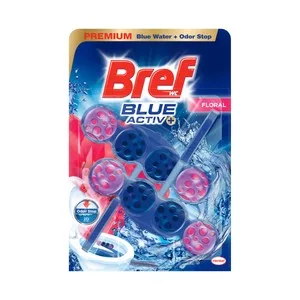 Bref Blue Activ+ Pastillas de Limpieza de WC Florales 2x50 G. 100 G