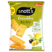 Bocaditos de Pan Olivas y Romero Alba