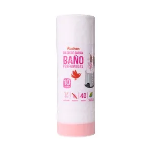 Producto Alcampo Bolsas de Basura Blanca, con Autocierre Especial Baño Capacidad 10 Litros 45 X 47 Cm. 40 Uds.