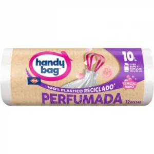 Bolsas de Basura Perfumada de Baño 100% Reciclado 10l 12 Ud Handy BAG