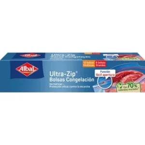 Bolsas de Congelación 2 Tamaños Ziploc Albal 20 Ud.
