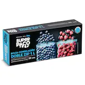 Bolsas de Congelación Doble Zip 1 Litro Dia Super Paco 20 Unidades