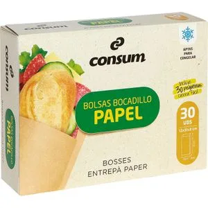Bolsas de Papel Bocadillo 30 u
