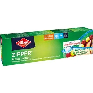 Bolsas Multiusos Zipper Capacidad 1litro 12 u