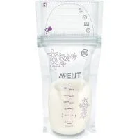 Bolsas para Almacenar Leche Materna 180 Ml Avent, Pack 5 Uds