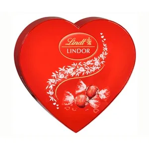 Lindor Bombón Leche en Caja de Corazón 200 Gr.