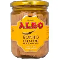 Bonito del Norte en Aceite de Oliva Albo, Frasco 400 G