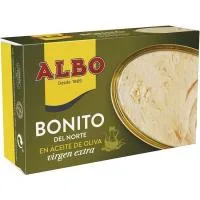 Bonito en Aceite de Oliva Virgen Extra Albo, Lata 112 G