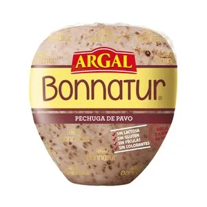 Argal Bonnatur Pechuga de Pavo Entera, Cortada en Lonchas - Loncha Fina 1 Mm 127.5 G