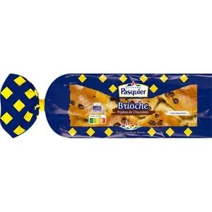 Brioche Trenzado con Pepitas de Chocolate con Masa Madre  Pasquier 550 G