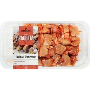 Brochetas de Pollo al Pimentón 320 Gr