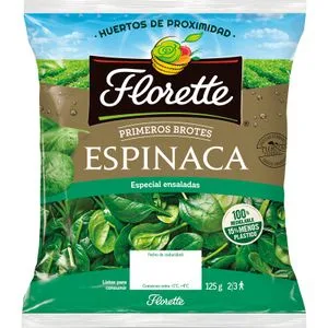 Brotes de Espinacas Bolsa 125 Gr