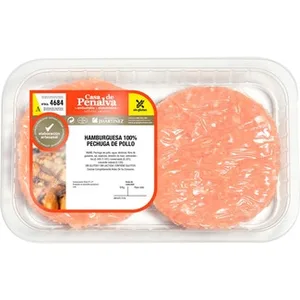Burger Meat de Pollo 100% Pechuga sin Gluten y sin Lactosa 4 Unidades Casa de Penalva