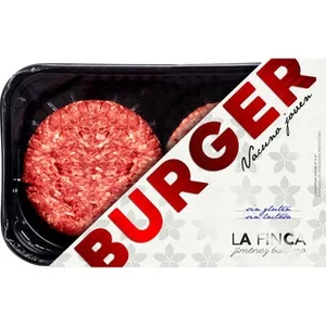 Burger Meat de Vacuno Joven sin Gluten y sin Lactosa 2 Unidades  la Finca 300 G